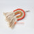 DHL162 NATURAL AND RED RAINBOW TASSEL