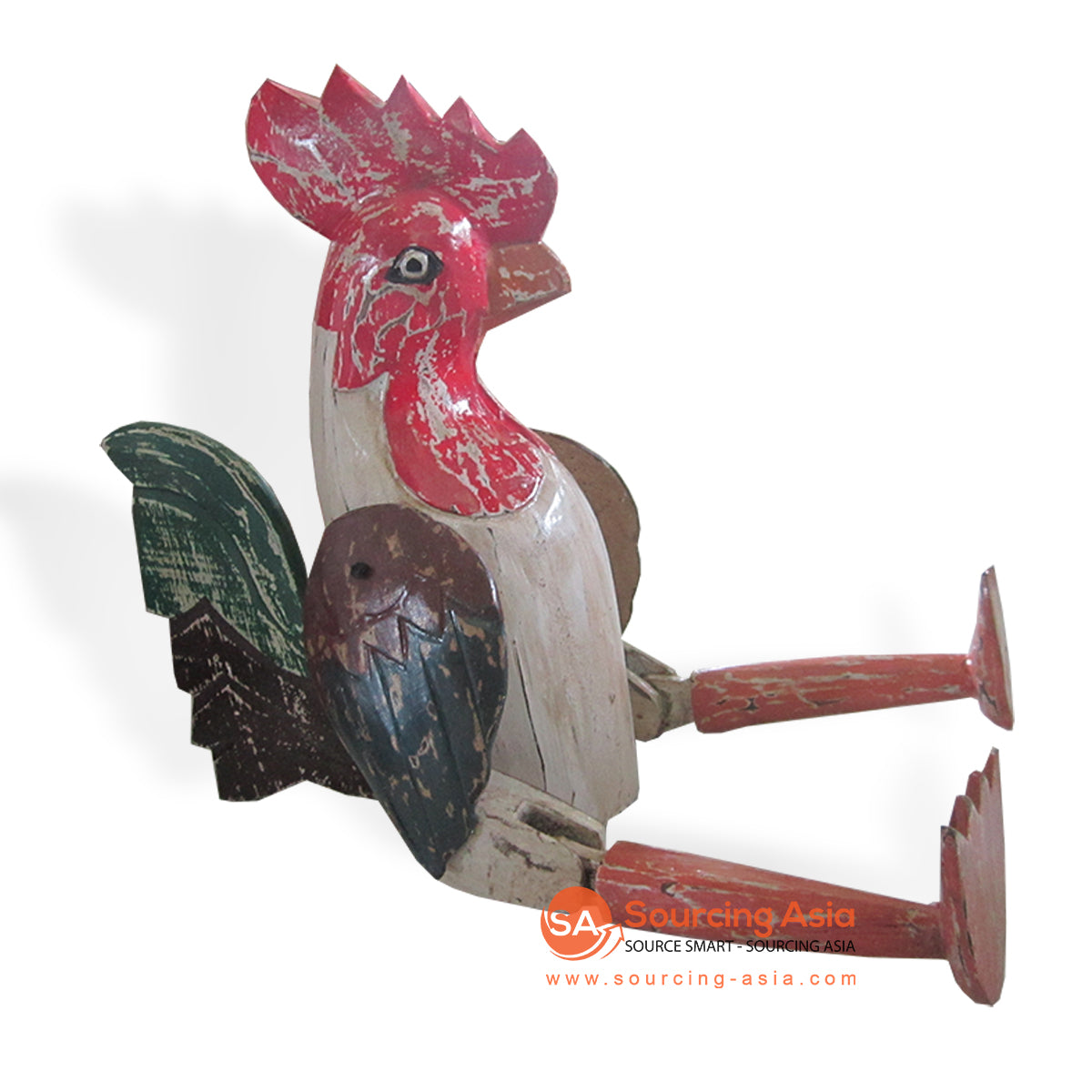 DUG098AN ANTIQUE ROOSTER DECORATION