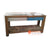 DVD034-140A NATURAL RECYCLED BOAT WOOD TWO DRAWERS CONSOLE