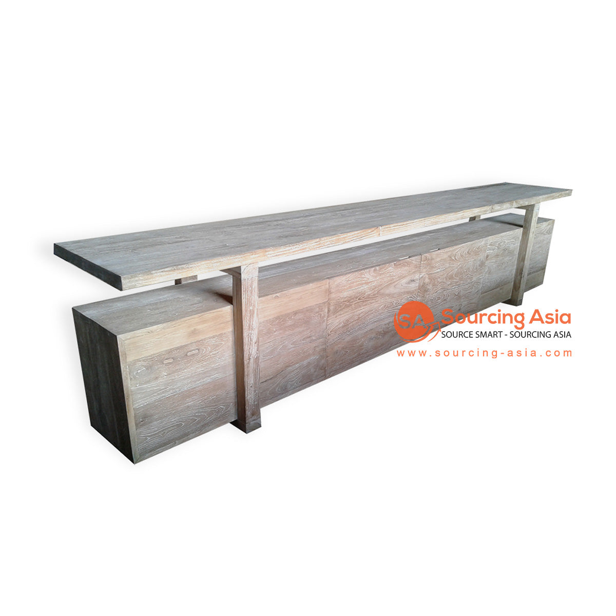 ECL105 NATURAL RECYCLED TEAK WOOD CONSOLE