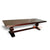 ECL259 WALNUT RECYCLED TEAK REFRACTORY DINING TABLE