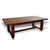 ECL260-1 KNOCKDOWN RECYCLED TEAK WOOD DINING TABLE WITH ADDED WHEELS