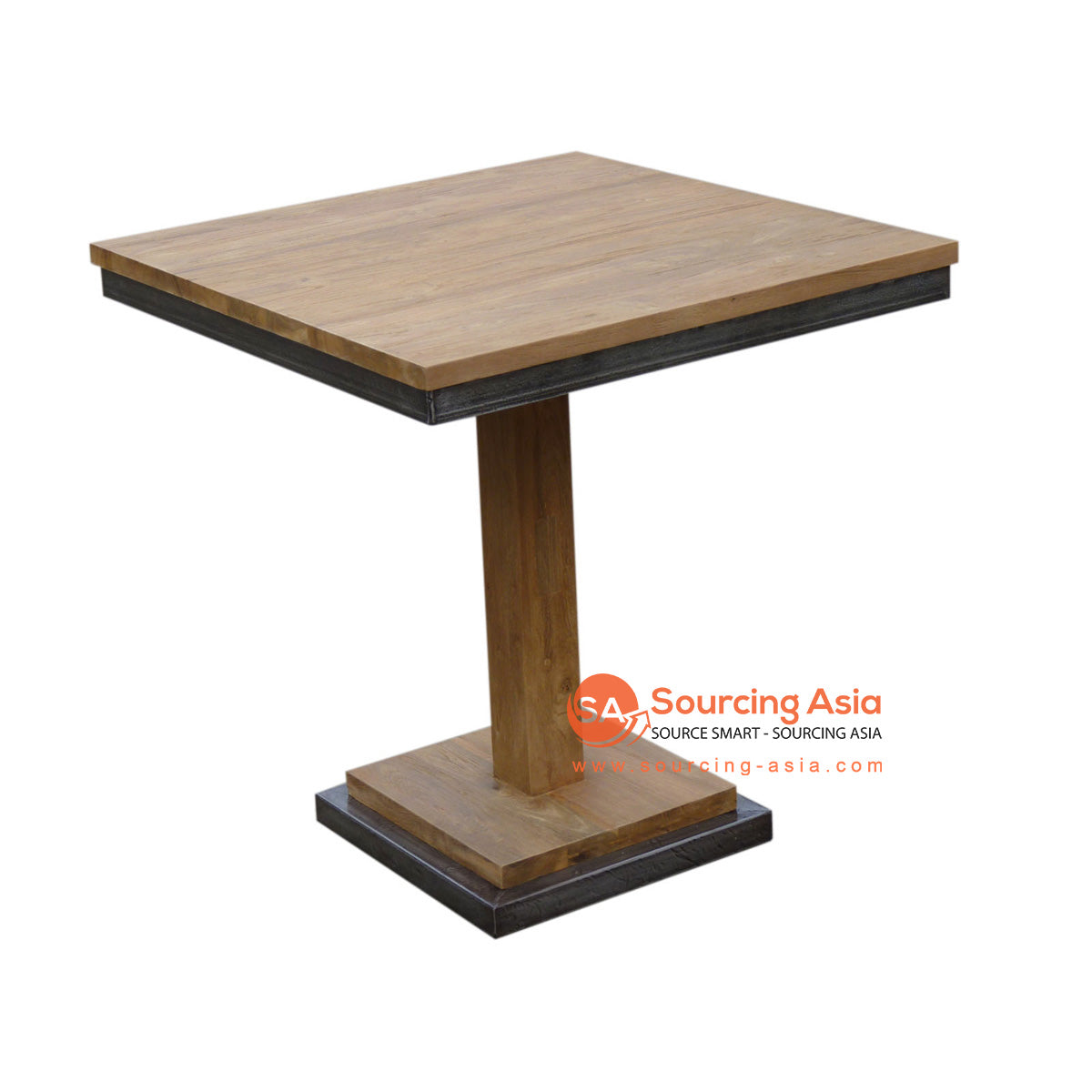 ECL293 NATURAL RECYCLED TEAK WOOD BROOKLYN BISTRO TABLE