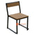 ECL295 NATURAL RECYCLED TEAK WOOD BROOKLYN BISTRO CHAIR