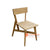 ECL303 NATURAL RECYCLED TEAK WOOD BRUX DINING CHAIR