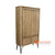 ECL306 NATURAL RECYCLED TEAK WOOD HAVANA CABINET WITH IRON LEGS