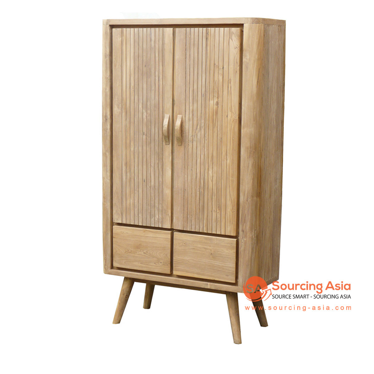 ECL307 NATURAL RECYCLED TEAK WOOD HAVANA CABINET WITH LEGS