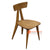 ECL315 NATURAL RECYCLED TEAK WOOD RETRO DINING CHAIR