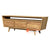 ECL323 NATURAL RECYCLED TEAK WOOD THREE DRAWERS RETRO ENTERTAINMENT UNIT