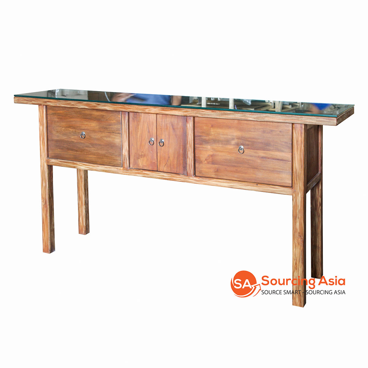 ECL409 CONSOLE TABLE WITH TEMPERED GLASS SUPPLY