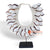 EXA119 NATURAL SHELL PAPUA STYLE NECKLACE ON STAND DECORATION
