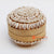EXAC003-5 NATURAL BAMBOO AND SHELL ROUND BOX WITH LID
