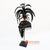 EXAC009 BLACK FEATHER PAPUA CEREMONIAL HEADDRESS ON STAND DECORATION