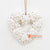 EXAC019-1 WHITE SHELL HEART HANGING WALL DECORATION