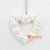 EXAC019-2 WHITE SHELL HEART HANGING WALL DECORATION