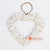 EXAC019-3 WHITE SHELL HEART HANGING WALL DECORATION