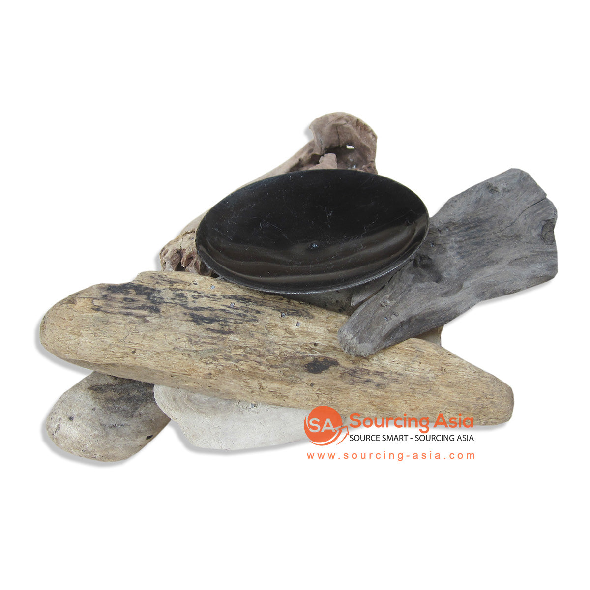 FOR001-1 NATURAL DRIFTWOOD CANDLE HOLDER DECORATION