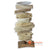 HAN004W25 NATURAL STACKED DRIFTWOOD CANDLE HOLDER DECORATION