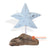 HAN085 WOODEN STAR WITH NATURAL DRIFTWOOD BASE DECORATION