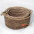 HBS176 SET OF THREE NATURAL WATER HYACINTH OVAL BASKETS WITH HANDLE