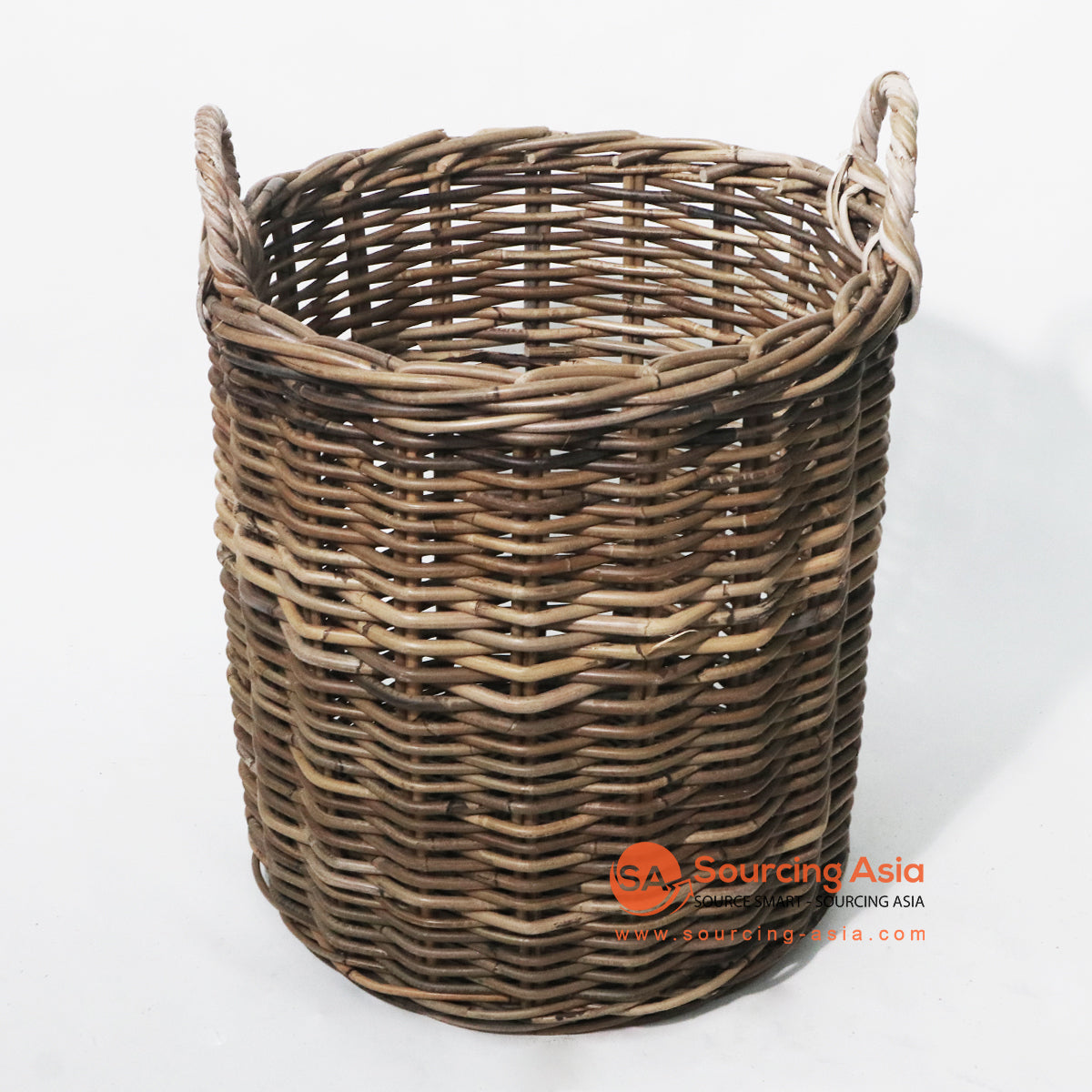 HBS183 NATURAL RATTAN WOVEN BASKET WITH HANDLE