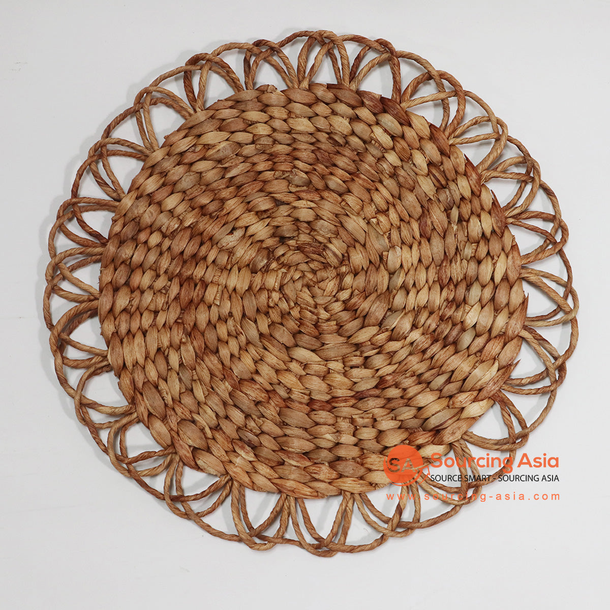 HBSC001 NATURAL WATER HYACINTH ROUND PLACEMAT