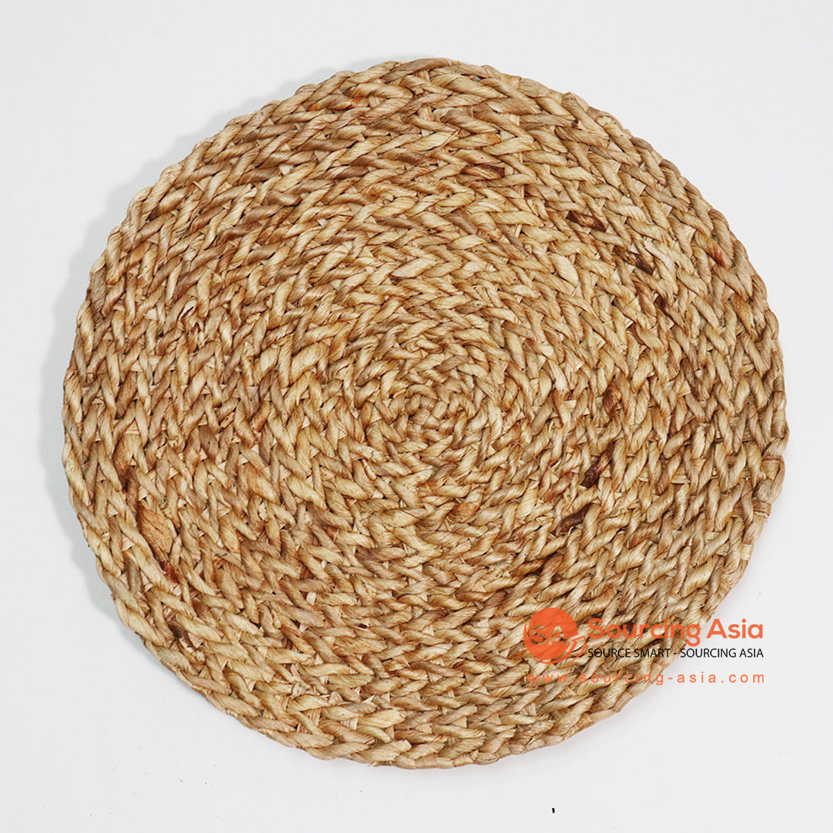 HBSC008-1 NATURAL WATER HYACINTH ROUND PLACEMAT
