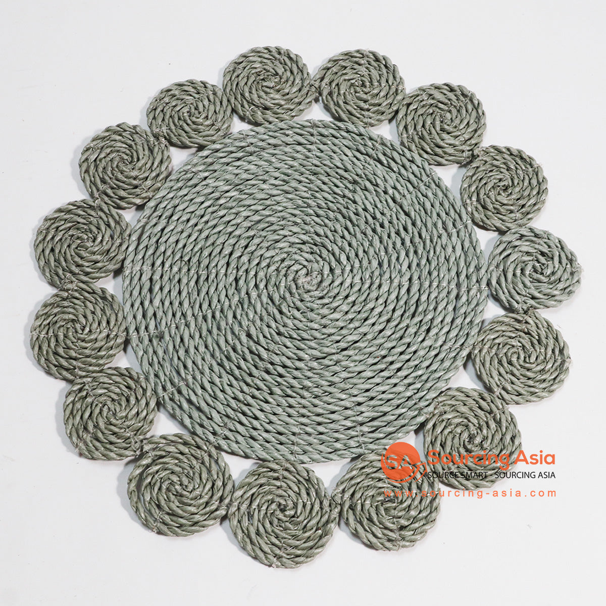 HBSC013-10 DARK GREEN SEA GRASS DECORATIVE PLACEMAT