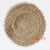 HBSC015-3 NATURAL SEA GRASS ROUND DECORATIVE PLACEMAT WITH SHELL