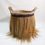 HBSC086-2 NATURAL MENDONG BASKET WITH NATURAL FRINGE