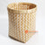 HBSC102 NATURAL AND WHITE MIXED SYNTHETIC AND BAMBOO WASTE PAPER BASKET