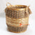 HBSC105 NATURAL BAMBOO AND SEAGRASS WOVEN BASKET