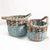 HBSC115-1 SET OF TWO BLUE SEAGRASS AND WATER HYACINTH BASKETS