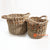 HBSC115 SET OF TWO NATURAL SEAGRASS AND WATER HYACINTH BASKETS
