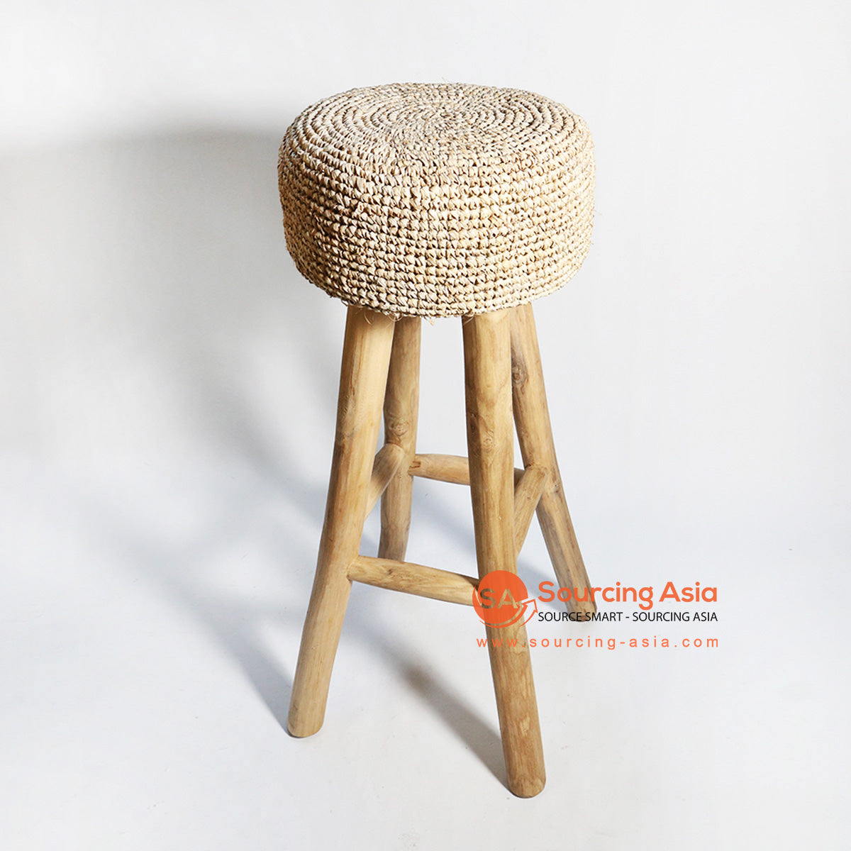 Raffia shop bar stools