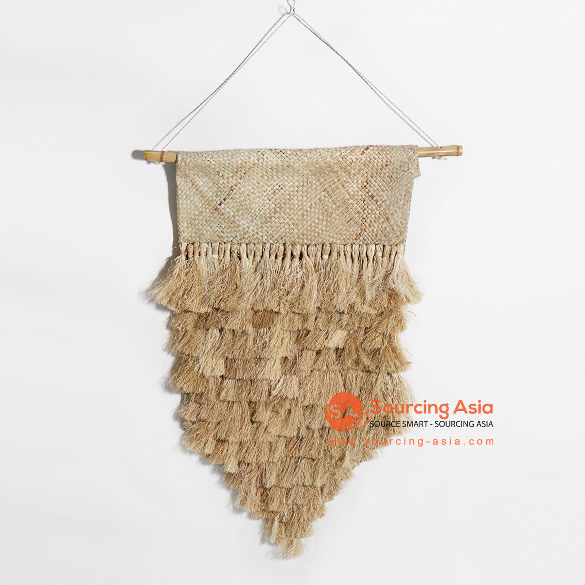 HBSC172 NATURAL WOVEN PANDANUS WALL DECORATION