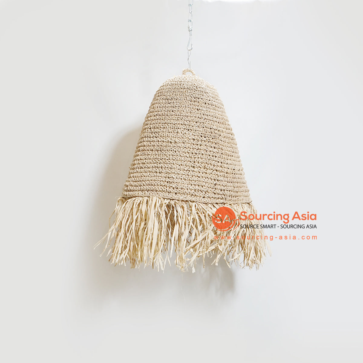 HBSC191-2 NATURAL SEAGRASS PENDANT LAMP WITH FRINGE