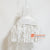 HBSC211-1 WHITE RAFFIA PENDANT LAMP WITH FRINGE