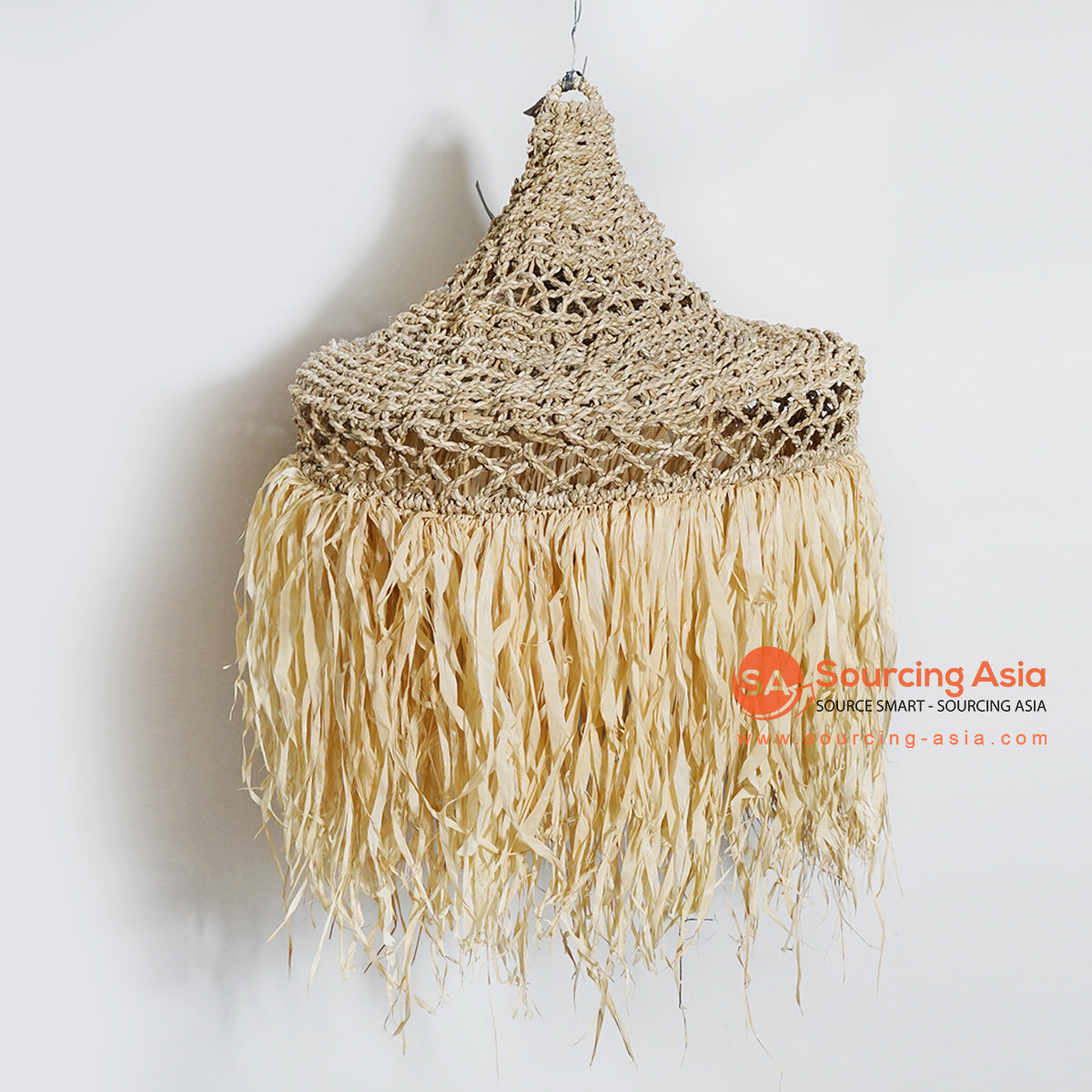 HBSC241 NATURAL SEAGRASS PENDANT LAMP WITH FRINGE