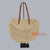 HBSC289-1 NATURAL GAJIH BAG WITH FRINGE AND LEATHER HANDLE