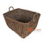 HBSC300 NATURAL RATTAN RECTANGULAR BASKET WITH HANDLE