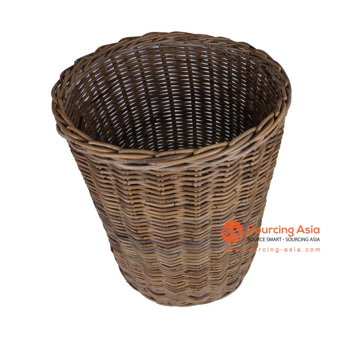 HBSC309 NATURAL RATTAN WASTE PAPER BASKET