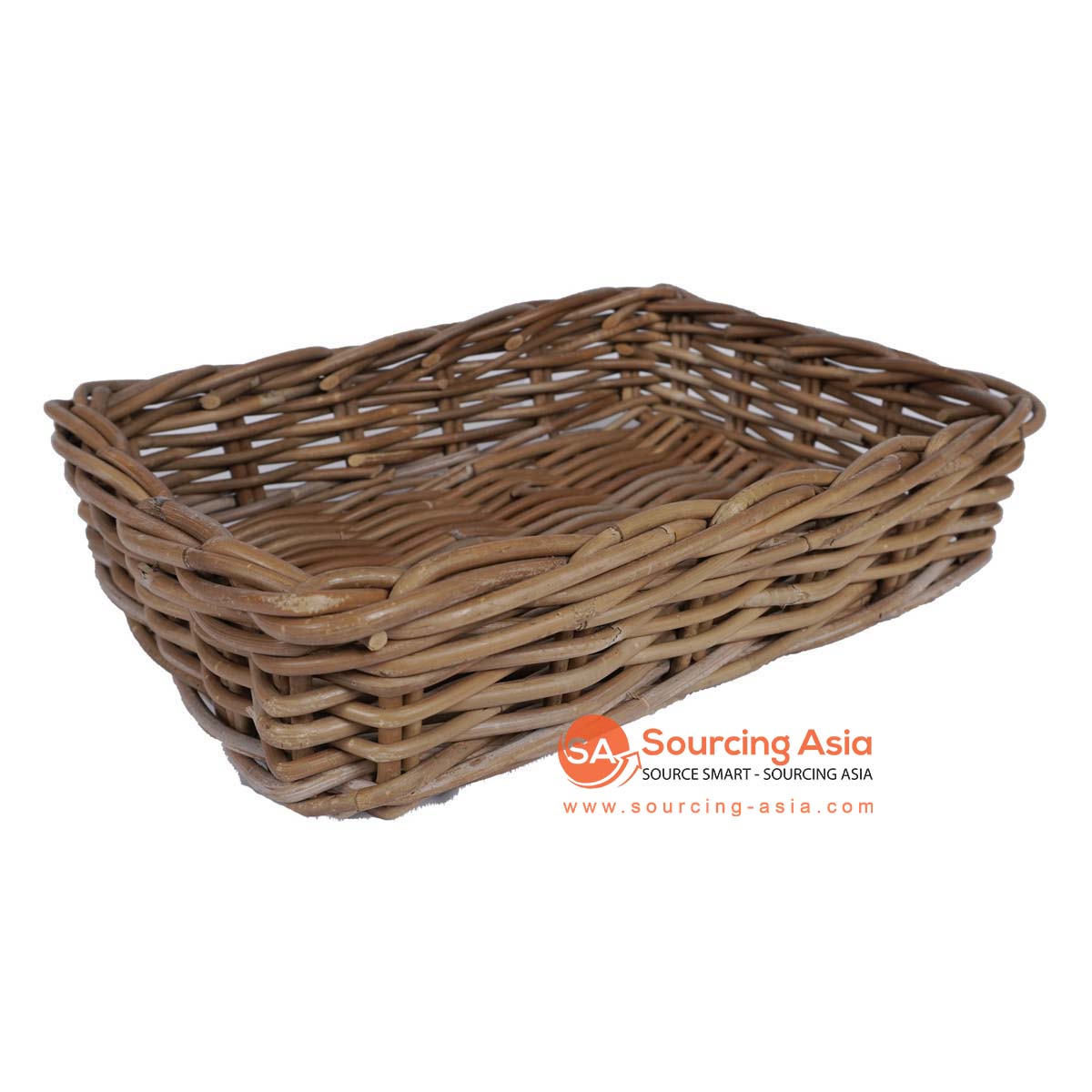 HBSC315 NATURAL RATTAN RECTANGULAR BASKET