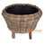 HBSC329 NATURAL RATTAN BASKET WITH LEGS