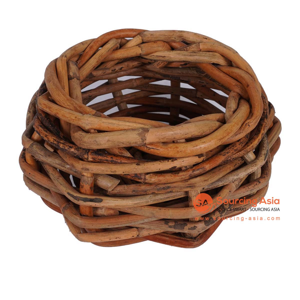 HBSC339 NATURAL RATTAN ROUND SMALL BASKET