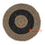 HBSC354 NATURAL AND BLACK SEAGRASS ROUND RUG