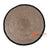 HBSC373 NATURAL AGEL ROUND RUG WITH BLACK COTTON EDGE
