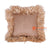 HBSC417 NATURAL AGEL SQUARE CUSHION WITH FRINGE (PRICE WITHOUT INNER)