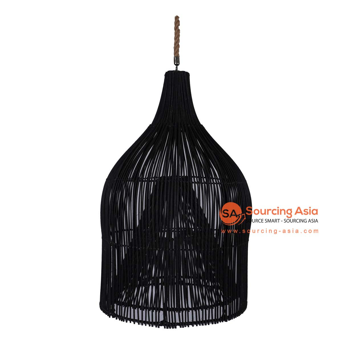 HBSC508 BLACK RATTAN DECORATIVE PENDANT LAMP