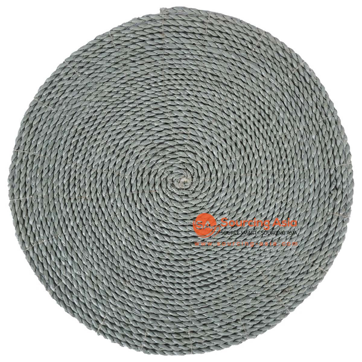 HBSC570 GREY PLASTIC ROUND PLACEMAT